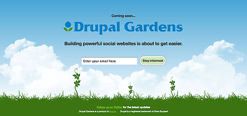 Drupal Gardens demo Drupal Gardens demo
