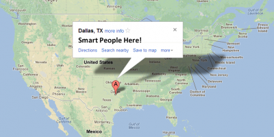 Dallas map. Smart People Here!