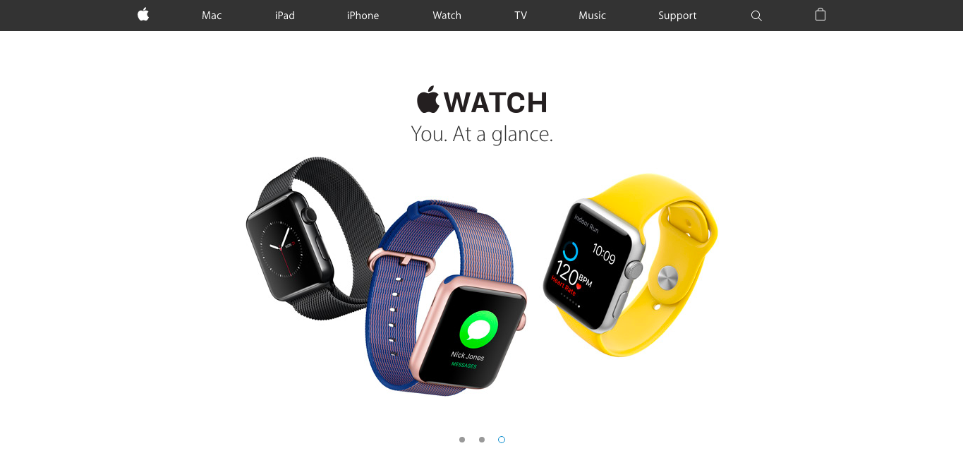 apple website example