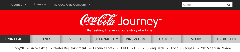 coca cola website 