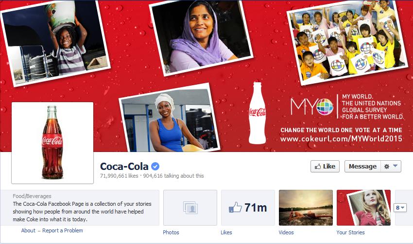 Coca Cola Facebook Page