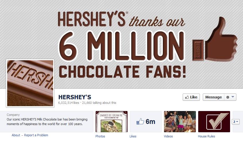 Hershey's Facebook Example