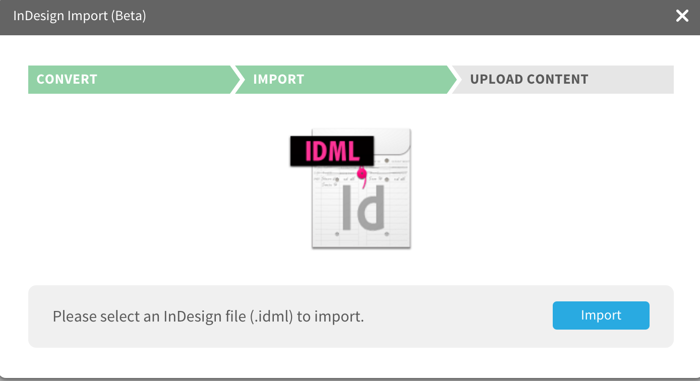 Indesign Import