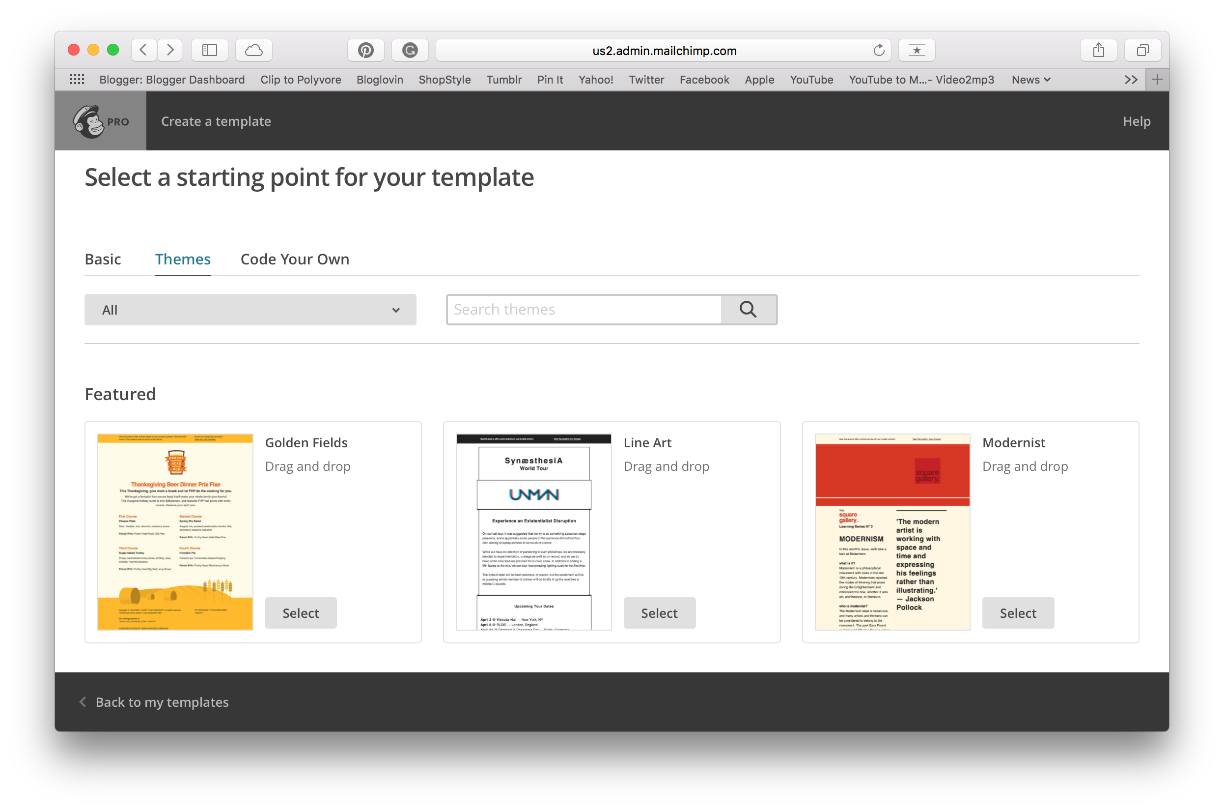 mailchimp templates