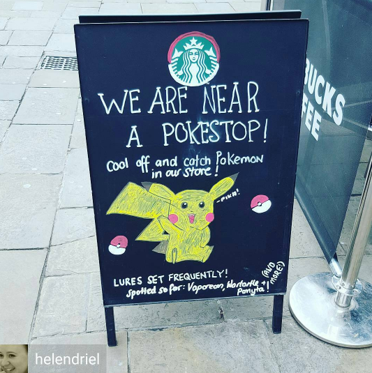 Pokémon Go' is turning Starbucks stores into stops