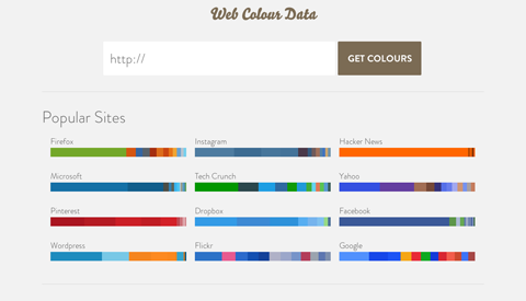 Web Color Data