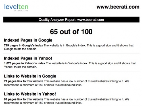 website seo analyzer