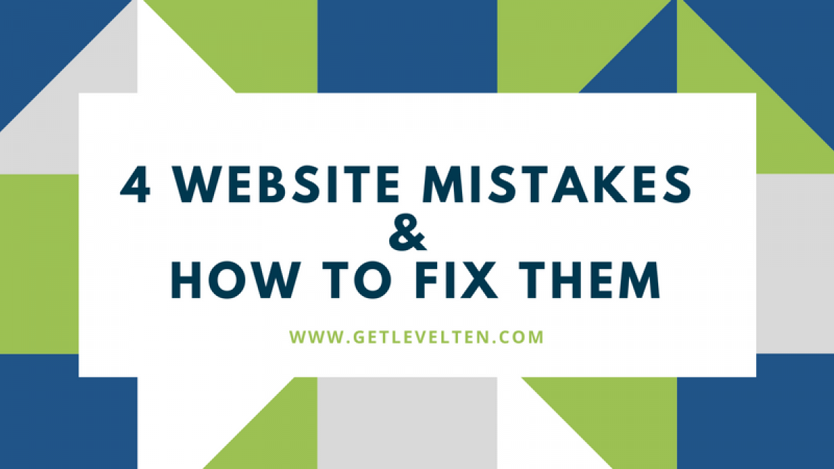 4 Website Mistakes and How to Fix Them 1 1