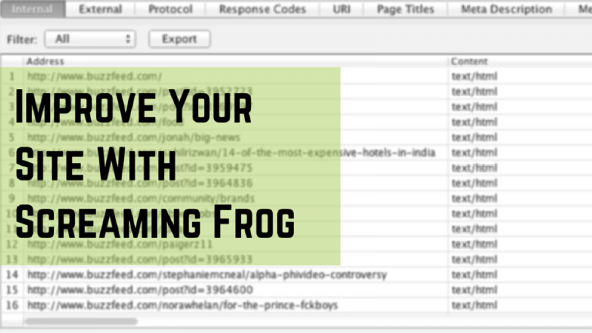 Improve Your Site With Screaming Frog