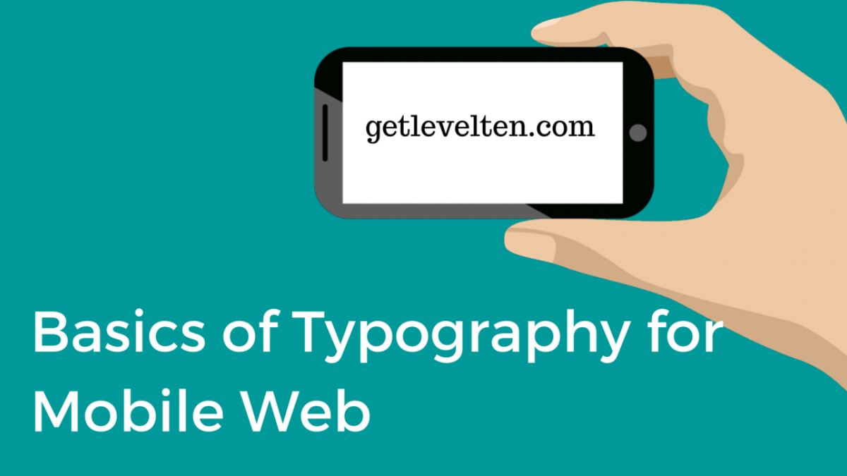 basics of typography for mobile web