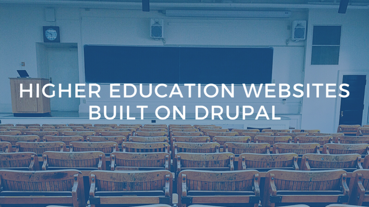 higher ed in drupal