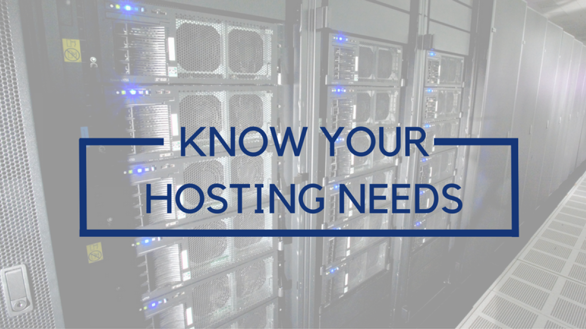 Know Your Hosting Needs for Beginners hosting
