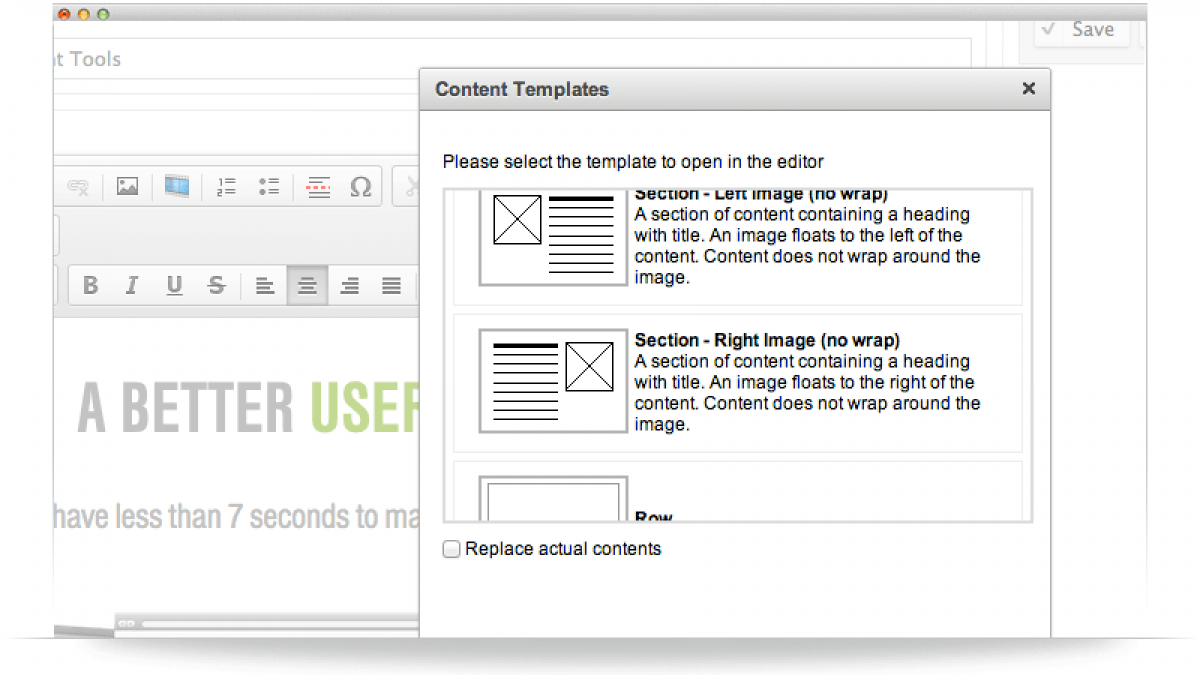 oe content templates