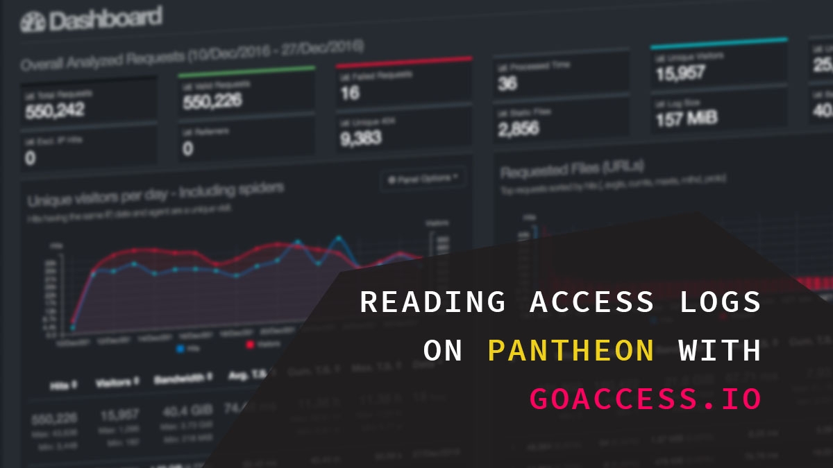 Reading access logs on Pantheon using GoAccess