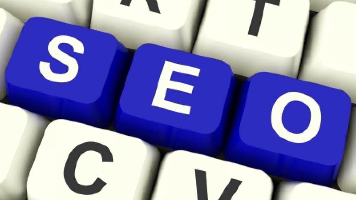 Keys on a keyboard that spell SEO