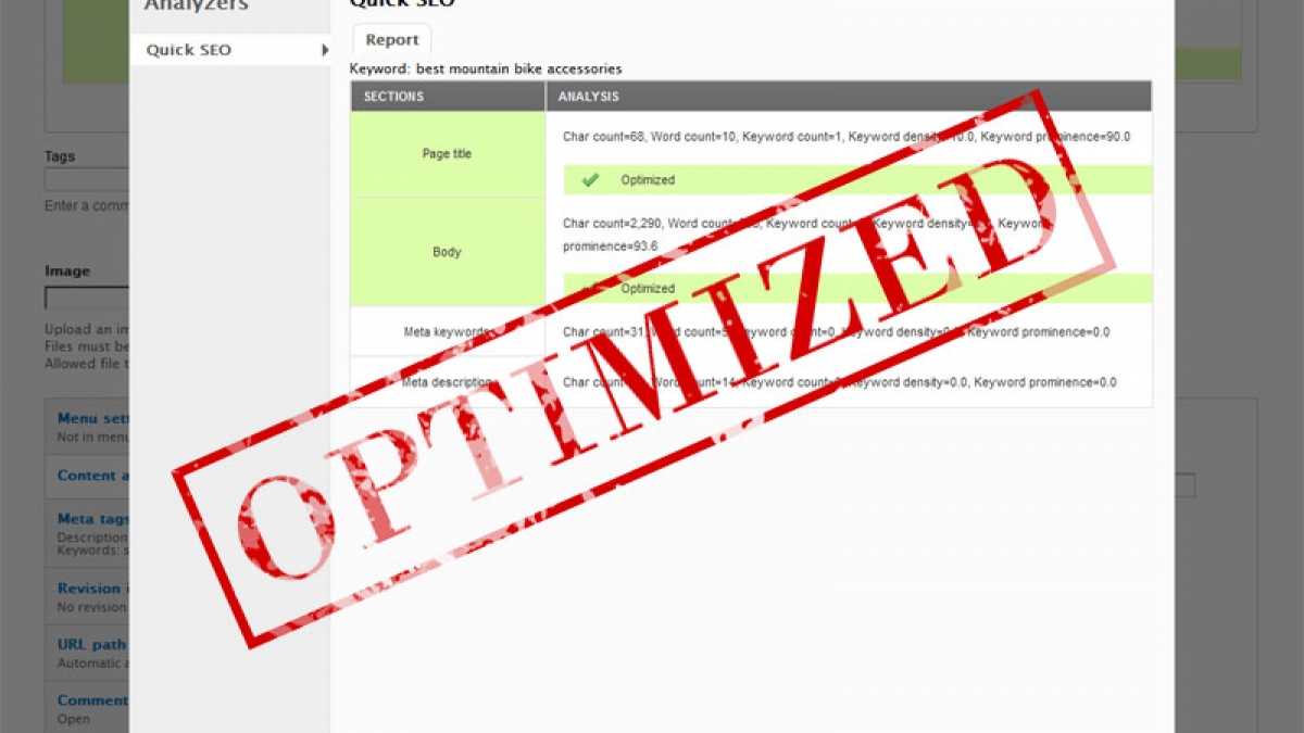 Release of Drupal 7 Content Analysis & Optimizer modules cotnentanalysis modal analy