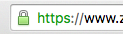 https in browser address field