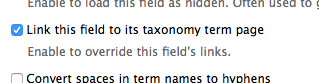 taxonomy term page